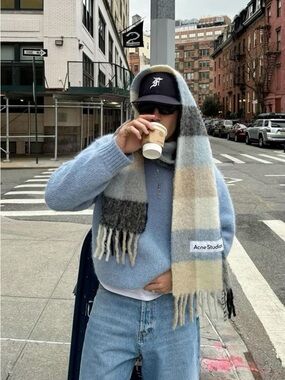 Acne Studios 100% Wool Blue Sweater